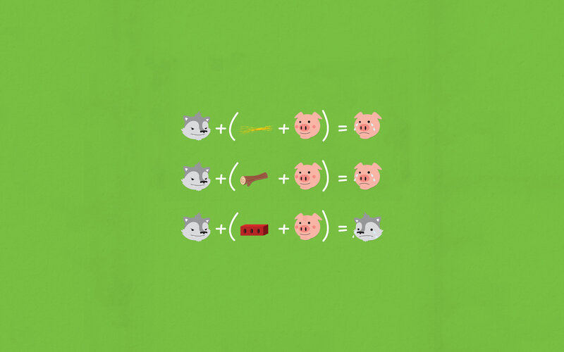 Three Little Pigs Math Puzzle