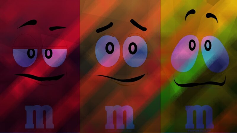 Three M&m Characters