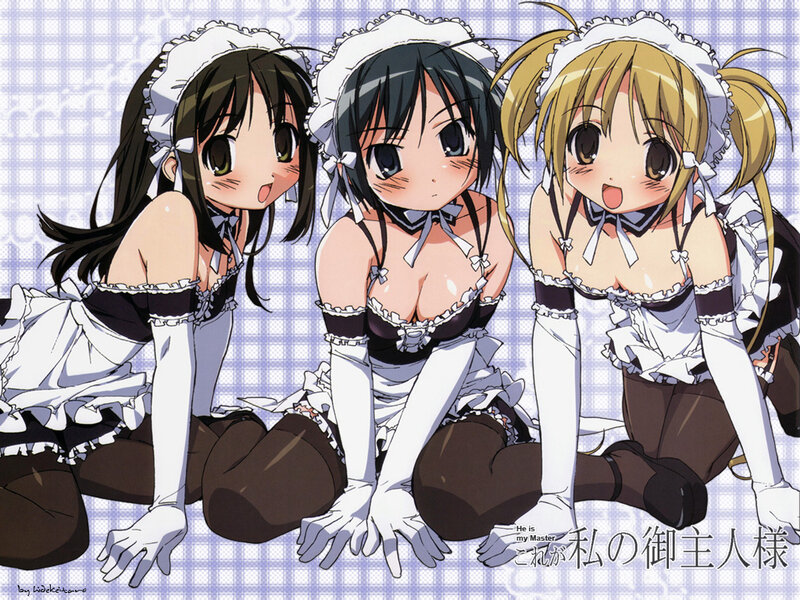 Three maids in uniform