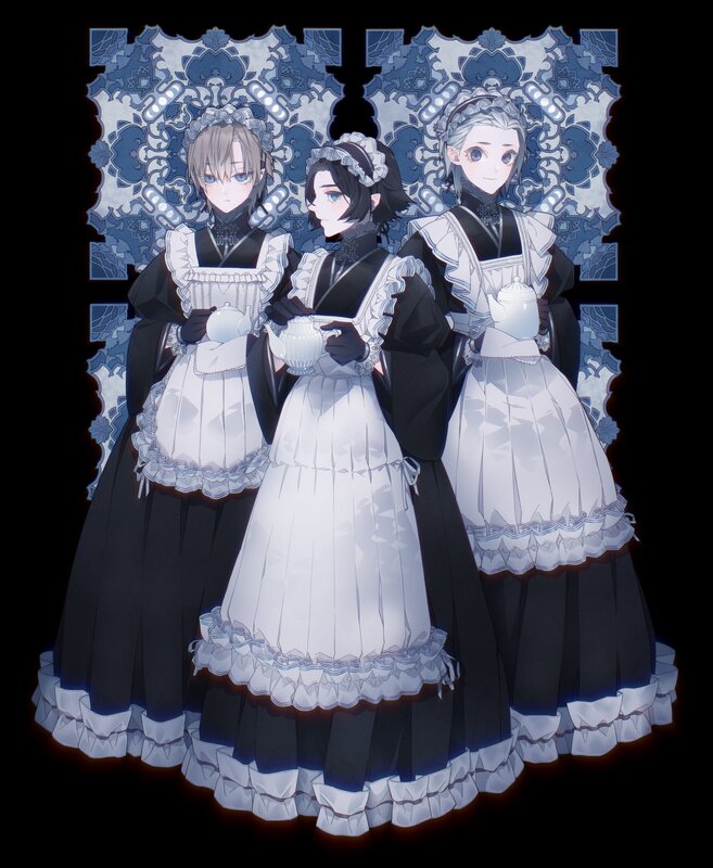 Three Maids in Uniform — Black