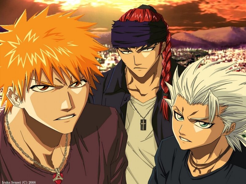 Three Male Anime Characters — Orange