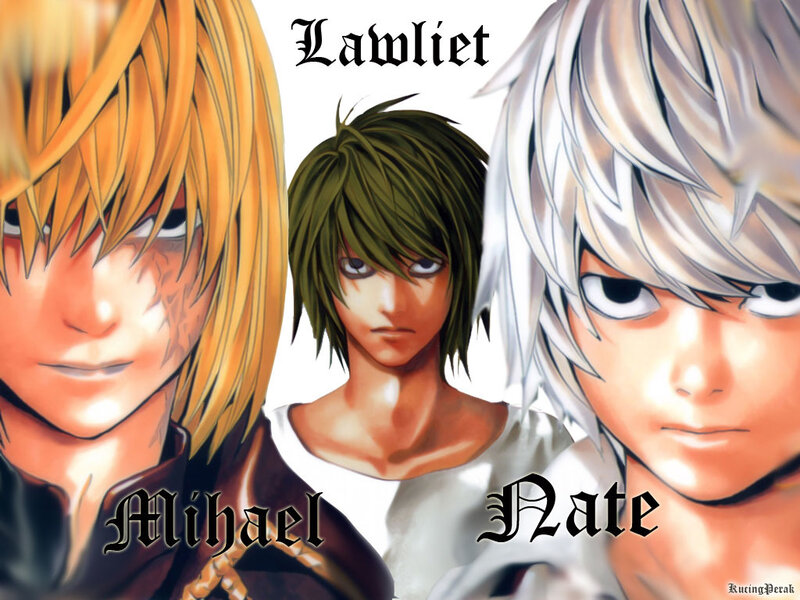 Three Male Anime Characters — White, Serious