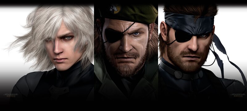 Three Male Characters — Black, Serious, 3d Render, Eyepatch, Beret, Bandana