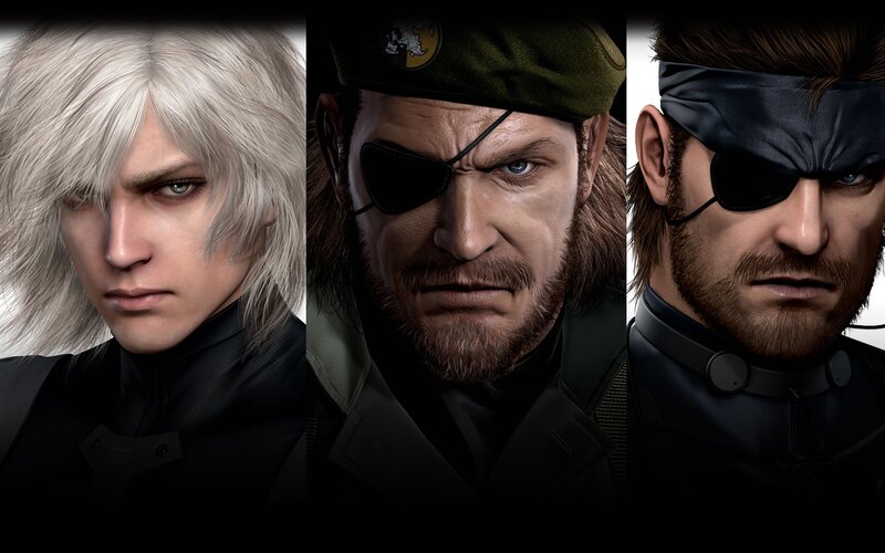 Three Male Characters — Black, Serious, 3d Render, Eyepatch