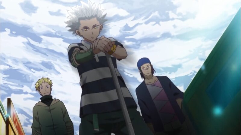 Three Male Characters — Blue, Dramatic, Afternoon