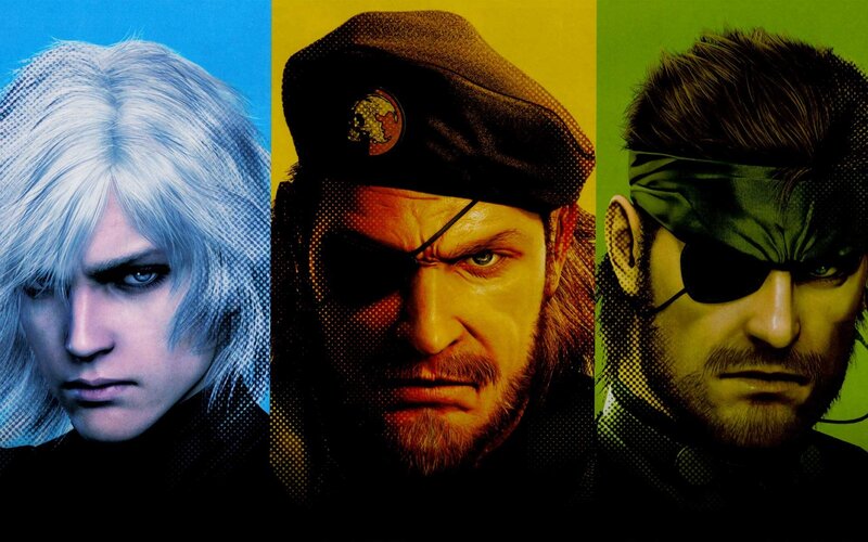 Three Male Characters — Blue, Dramatic, Digital Art, Eyepatch