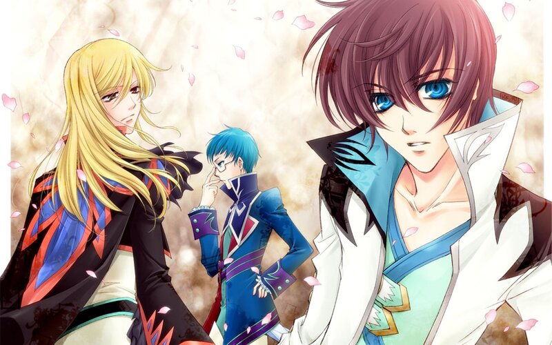 Three Male Characters — Blue, Dramatic, Spring