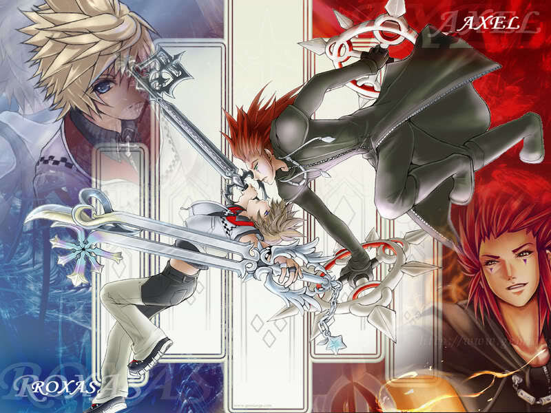 Three Male Characters Fighting — Red