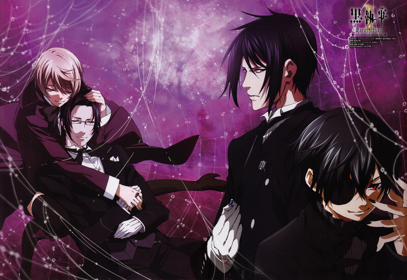Three Male Characters in Suits — Purple