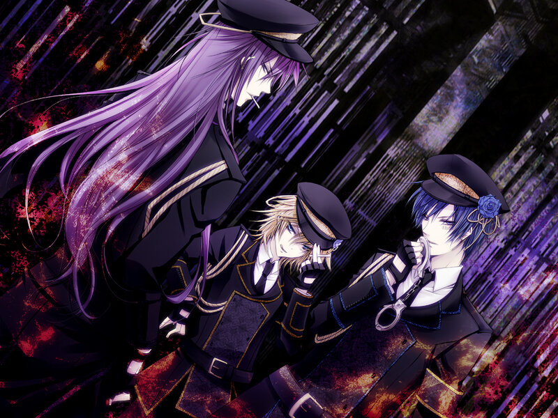 Three Male Characters in Uniform