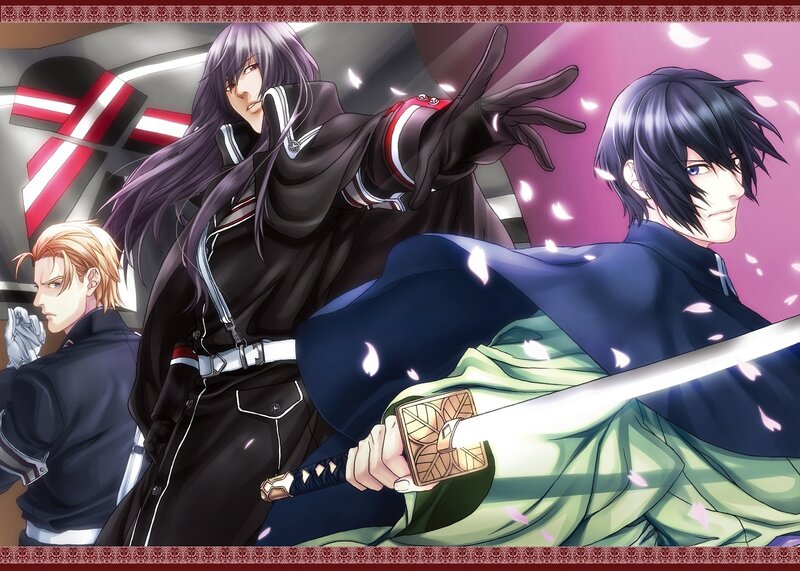 Three Male Characters — Purple, Dramatic, Spring