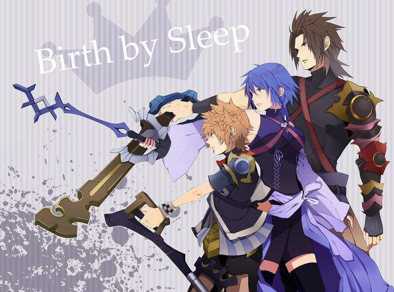 Three Male Characters — Purple