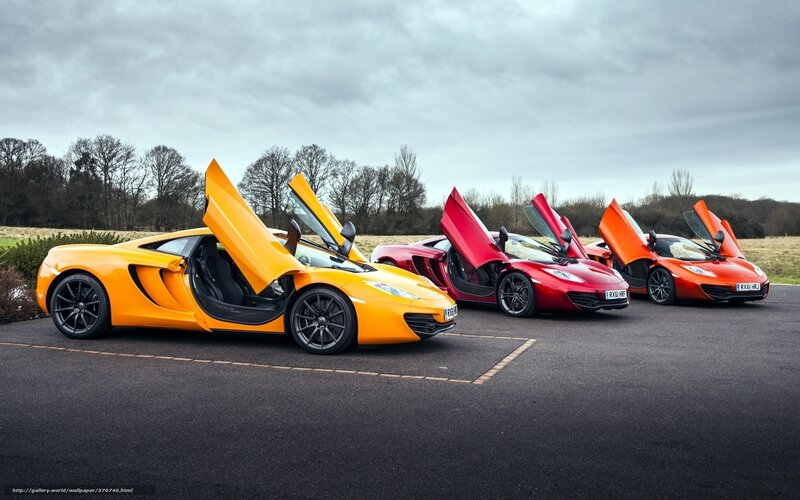 Three McLaren sports cars