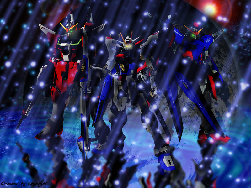 Three Mecha Robots