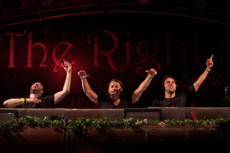 Three Men at a DJ Booth