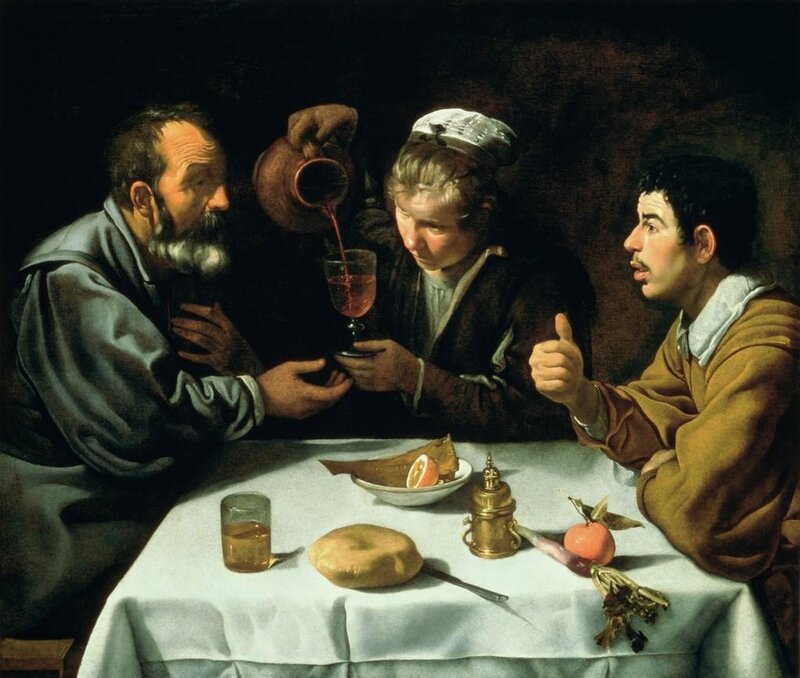 Three Men at a Table