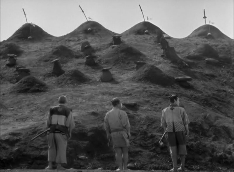 Three Men at Gravesite
