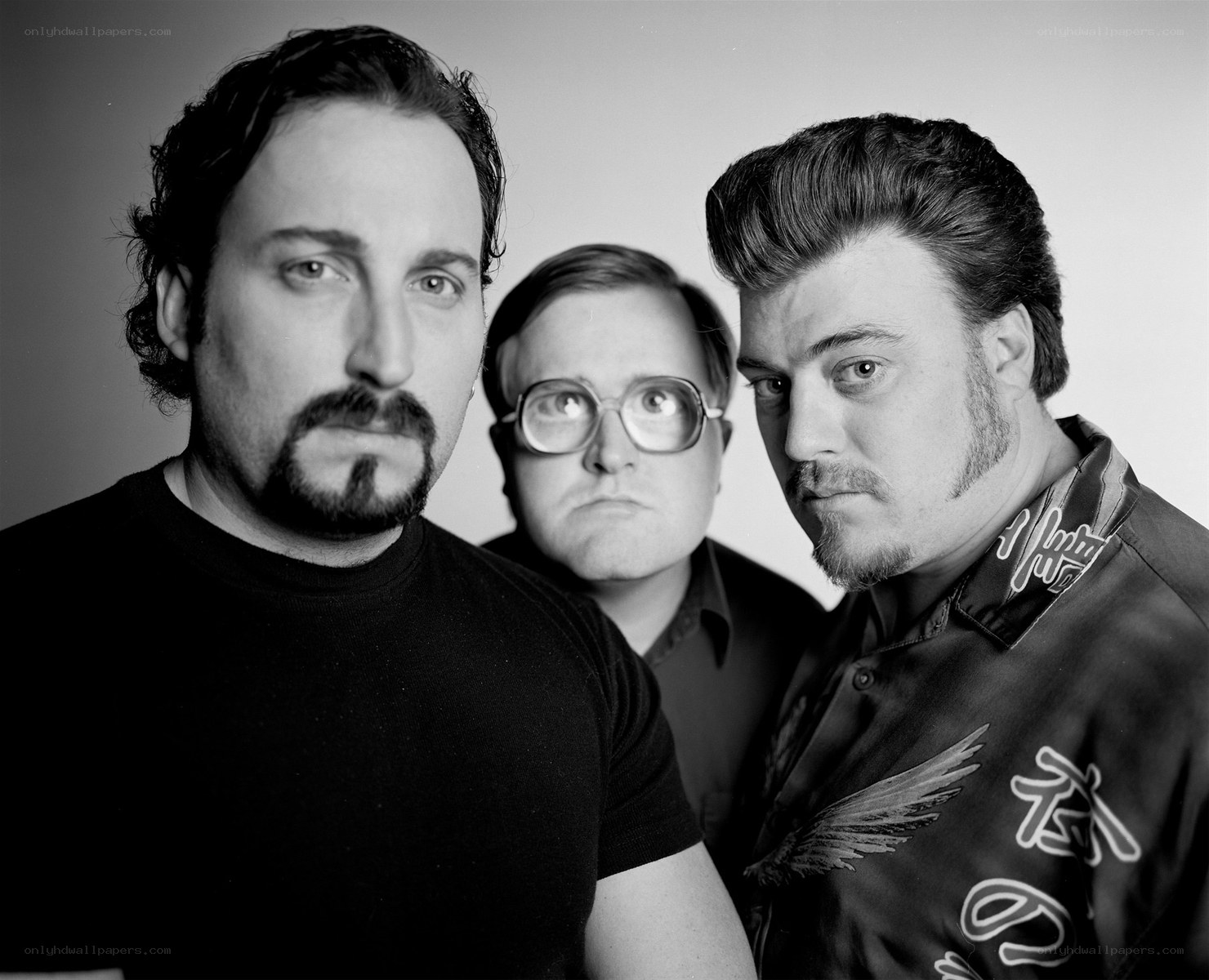 three men in a band portrait