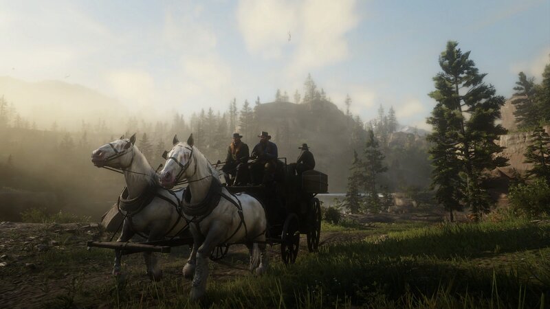 Three Men in a Carriage