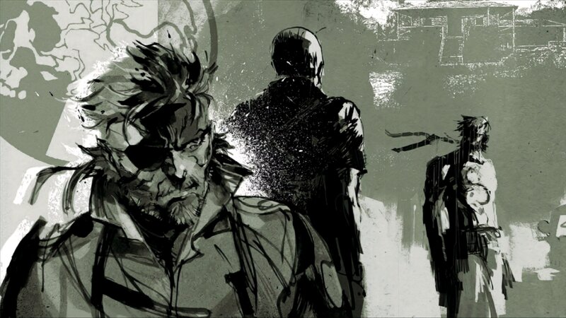 Three Men in a Desolate Scene
