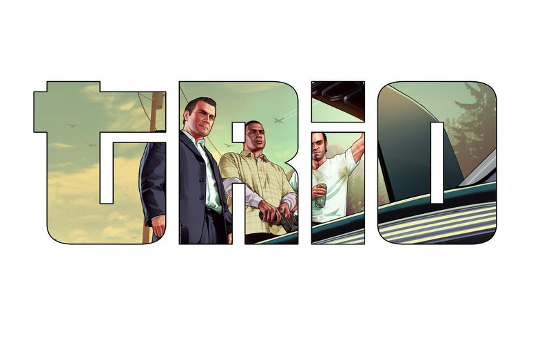 Three Men in a Logo