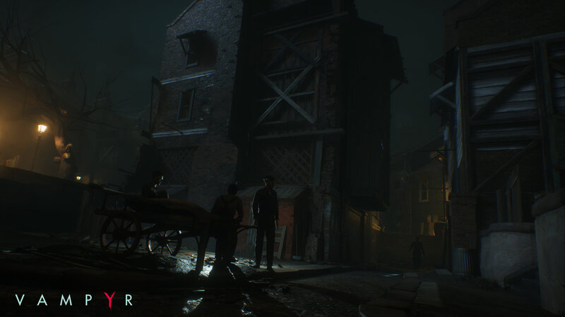 Three Men in Alley — Black