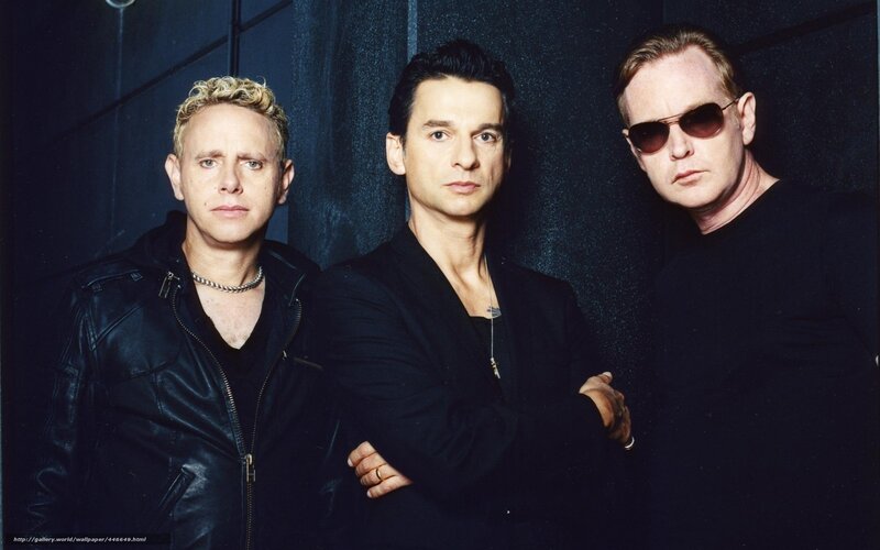 Three men in black clothing