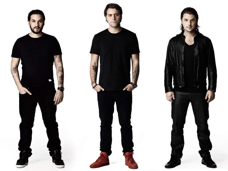 Three Men in Black Clothing — Neutral