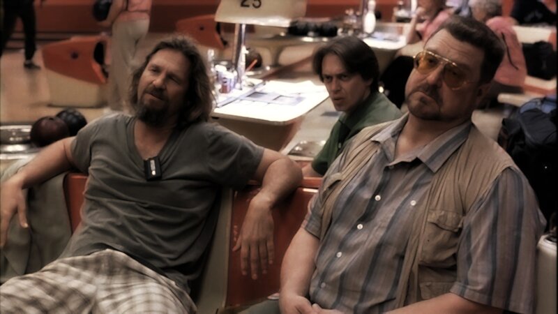 Three Men in Bowling Alley — Brown