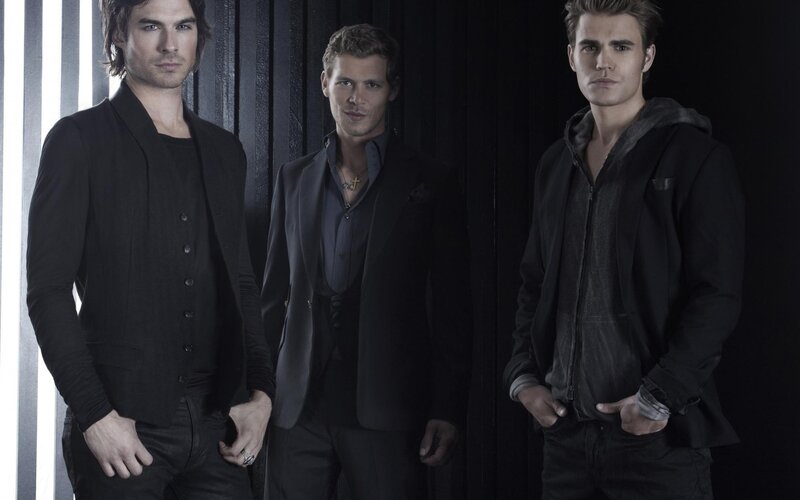 Three Men in Dark Clothing — Black, Dramatic, Photograph, Suits