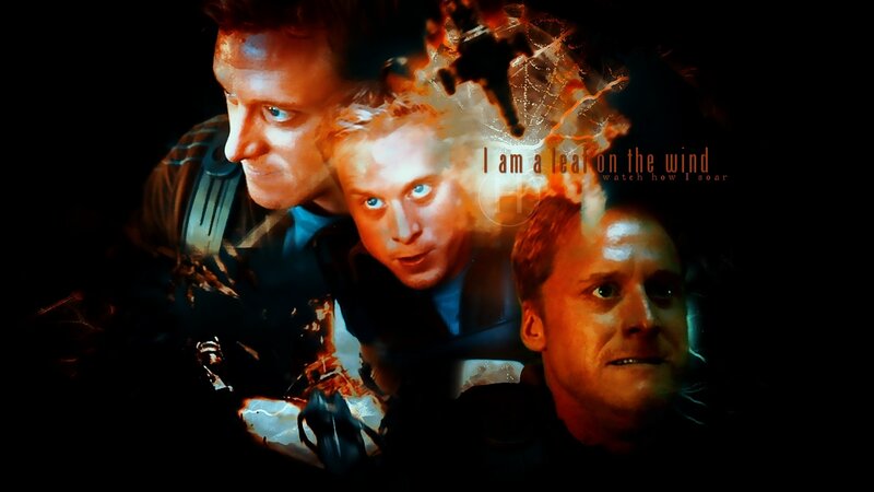 Three Men in Dark Scene