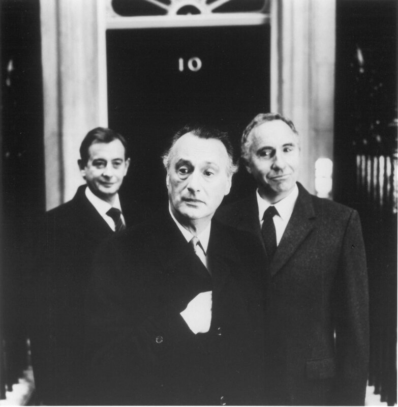 Three men in front of 10 Downing Street