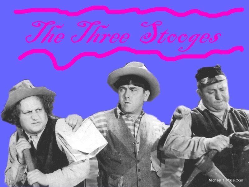 Three Men in Hats — Blue, Comical