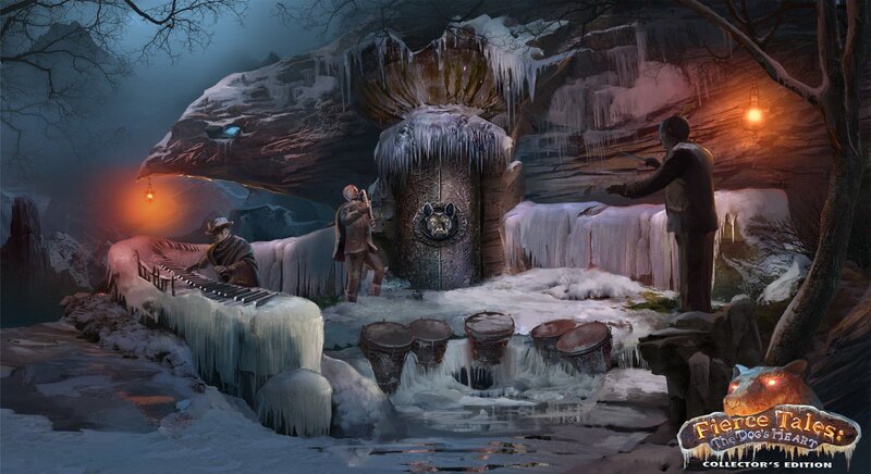 Three Men in Icy Cave