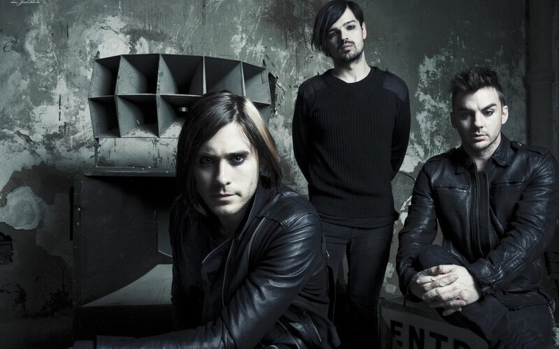 Three Men in Leather Jackets — Black, Dark