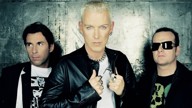 Three Men in Leather Jackets — Black, Serious, Photograph, Sunglasses