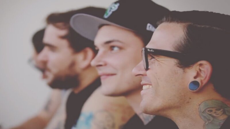 three men in profile