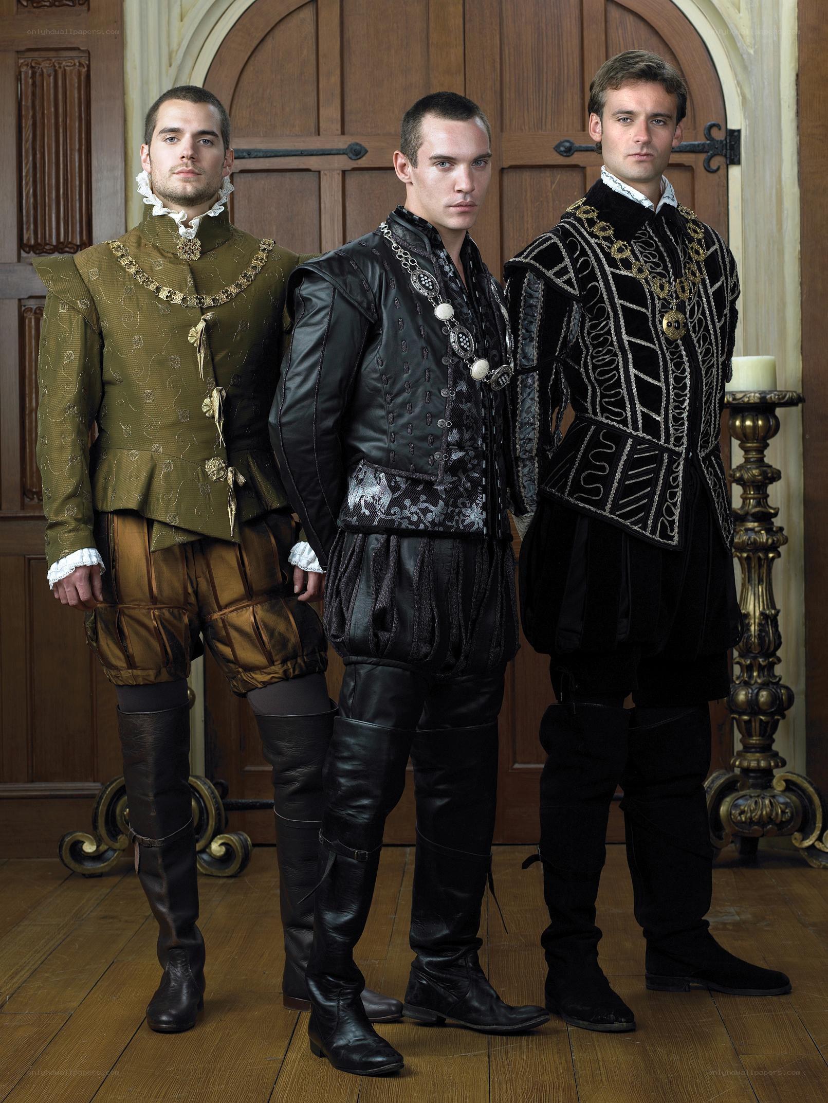 Three men in Renaissance attire