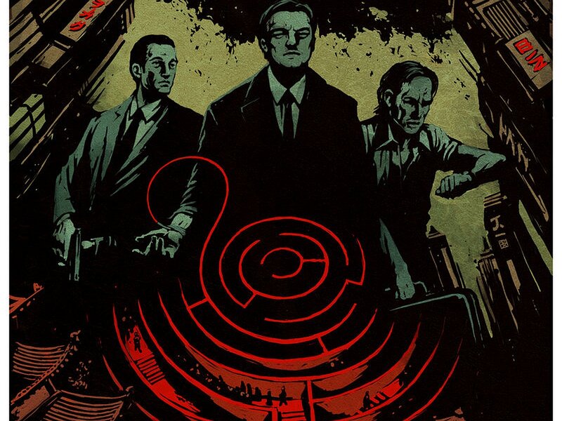 Three Men in Suits — Black, Dramatic, Night