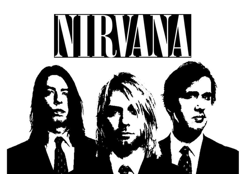 Three Men in Suits — Black, Serious, Illustration