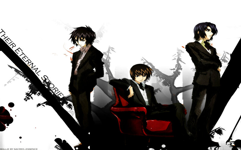 Three Men in Suits — Black