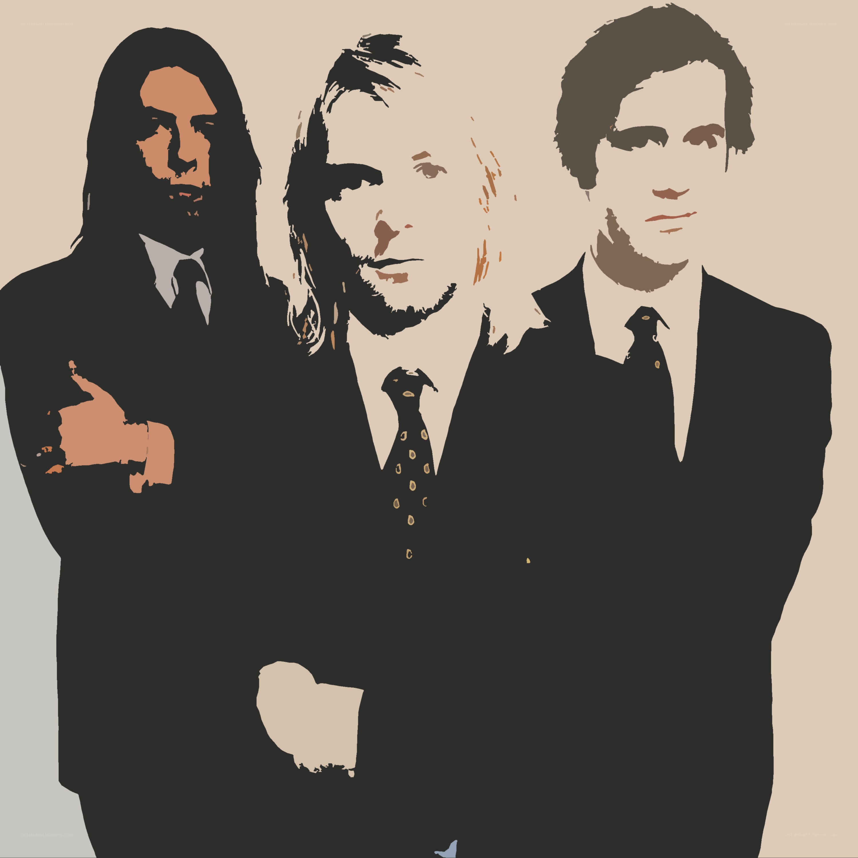 three men in suits illustration