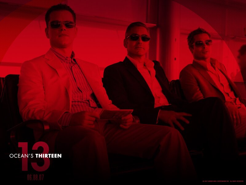 Three Men in Suits — Red, Dramatic, Photograph