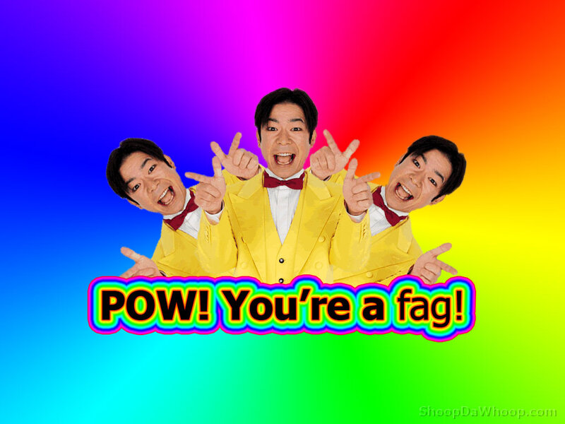 Three men in yellow suits