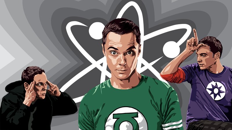 Three Men Making Gestures — Green, Humorous, Illustration