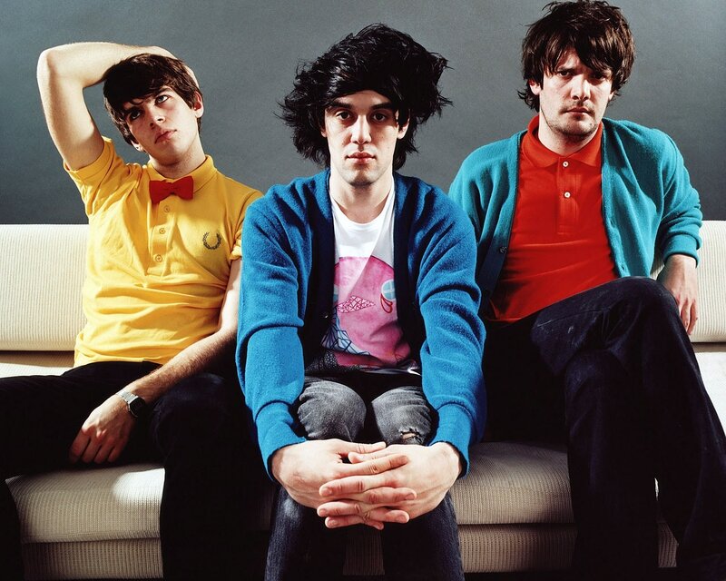 Three Men on a Couch — Blue