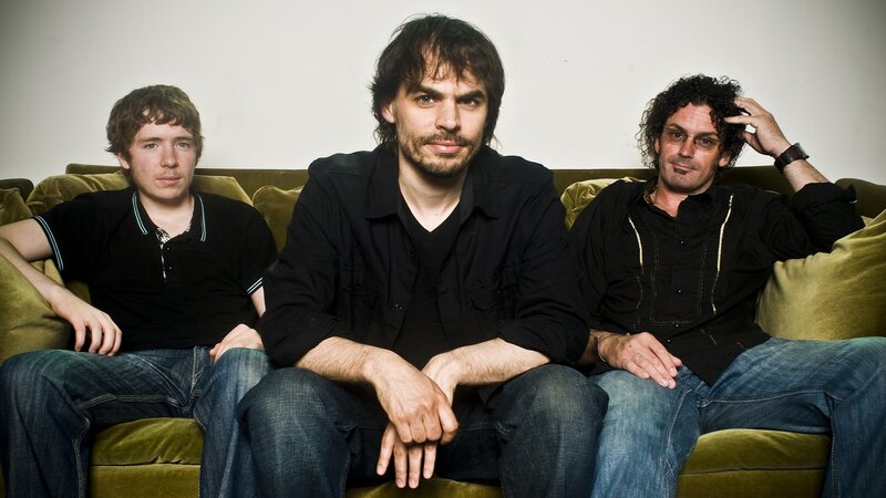 Three Men on a Couch — Green