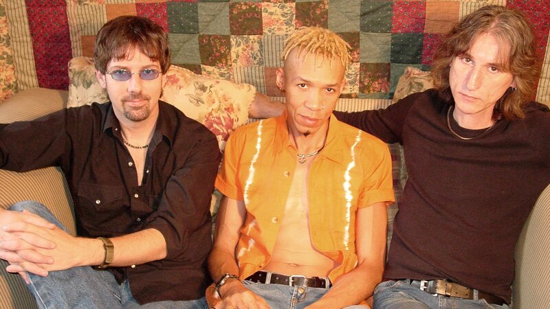 Three Men on a Couch — Orange