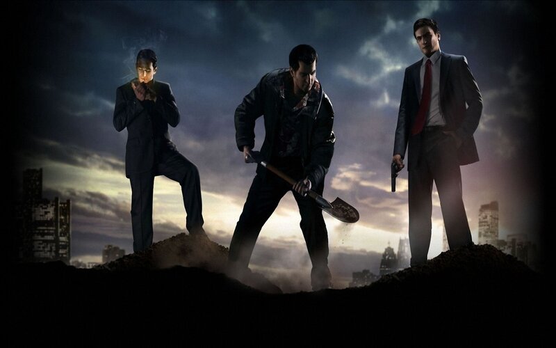 Three Men on a Mound