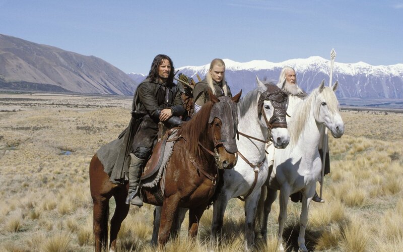 Three Men on Horses